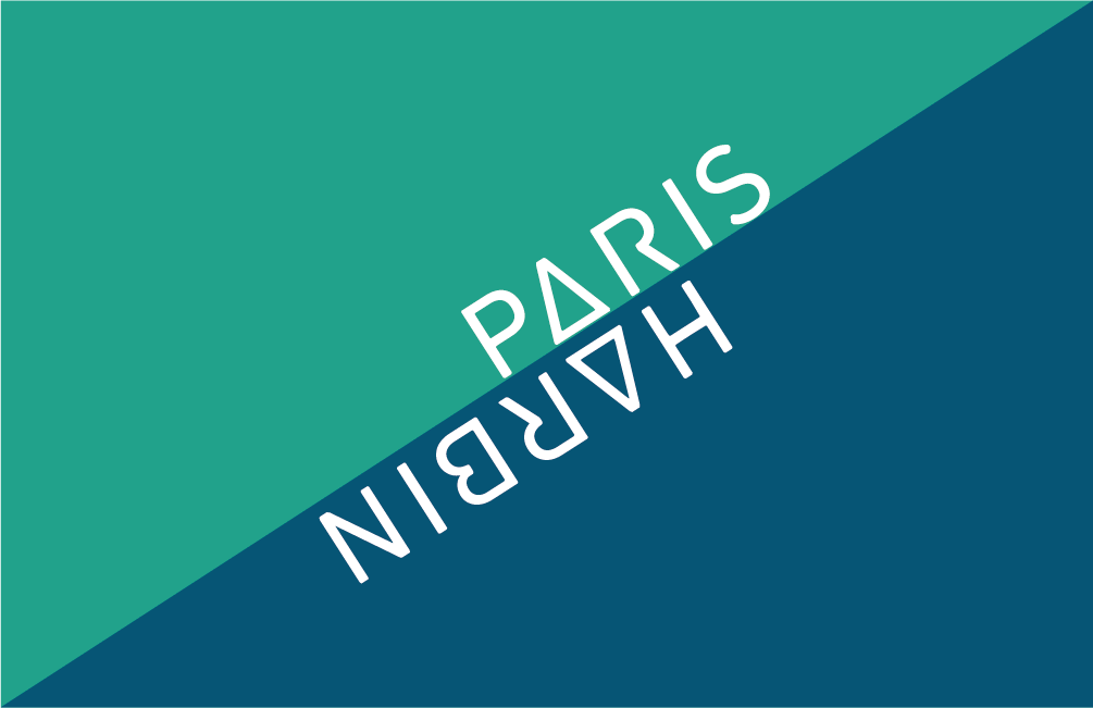 Identité visuelle - logo et cartes de visite pour la marque Harbin Paris